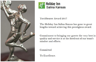 Torchbearer Award IHG Excellence in Hospitality